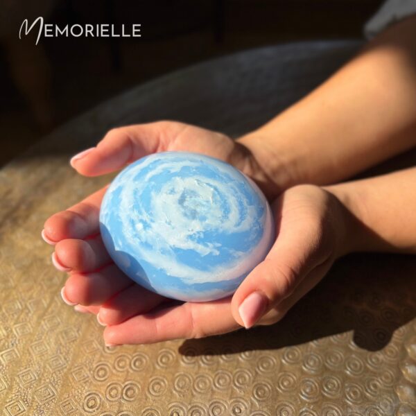 Glass Memory Pebble - Summer Sky - Image 2