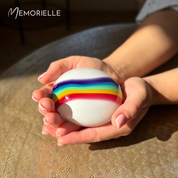 Glass Memory Pebble - Rainbow - Image 2