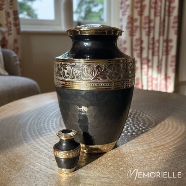 Graphite Grey Dignity Adult Brass Urn - Image 2