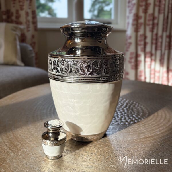 Silver Dignity Adult Brass Urn - Image 2