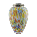 Luxury Glass Urn - Rainbow