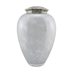 Luxury Glass Urn - Light Grey