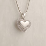 Heart Pendant & Diamente Detail