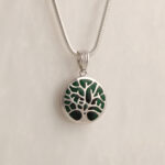 Tree of life Pendant with Green Detail