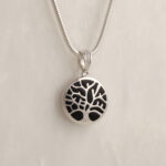 Tree of Life Pendant with Black Detail