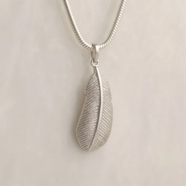 Ladies Feather Pendant for ashes