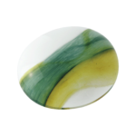Glass Memory Pebble - Aqua Blue