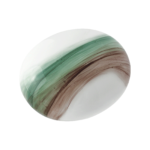 Glass Memory Pebble - Aqua Brown