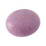 Glass Memory Pebble - Soft Pink & 24ct Gold Leaf