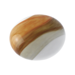 Glass Memory Pebble - Russet & Grey