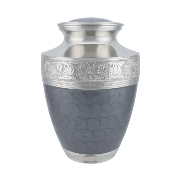 French Grey Tranquility Adult Brass Urn