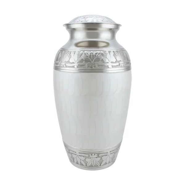 White Sanctum 2000 Adult Brass Urn