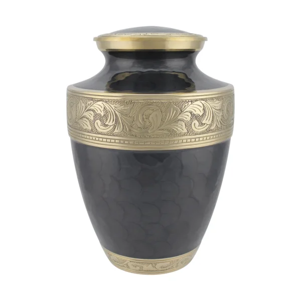 Graphite Grey Dignity Adult Brass Urn