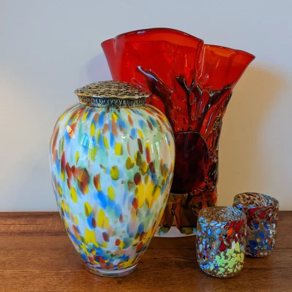 Luxury Glass Urn - Rainbow - Image 3