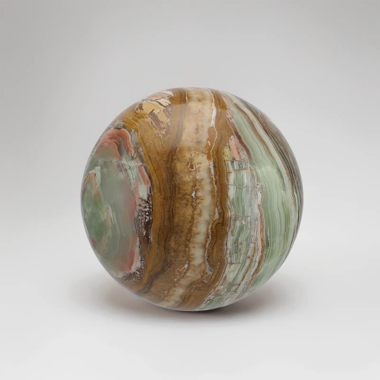 Earth - Green Onyx Sphere Urn