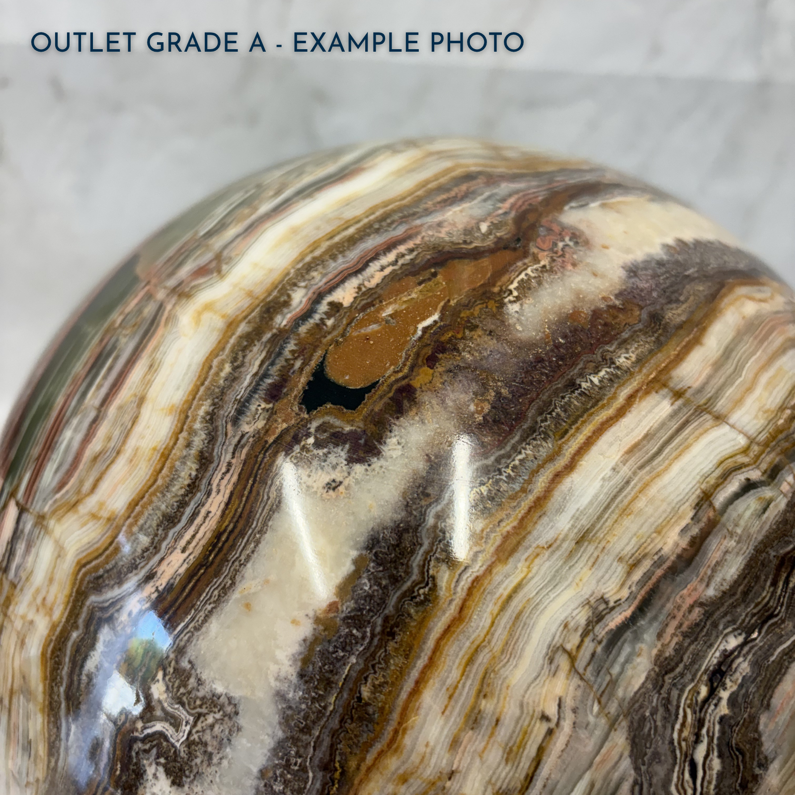 Earth - Green Onyx Sphere Urn | Outlet Grade A - Image 5
