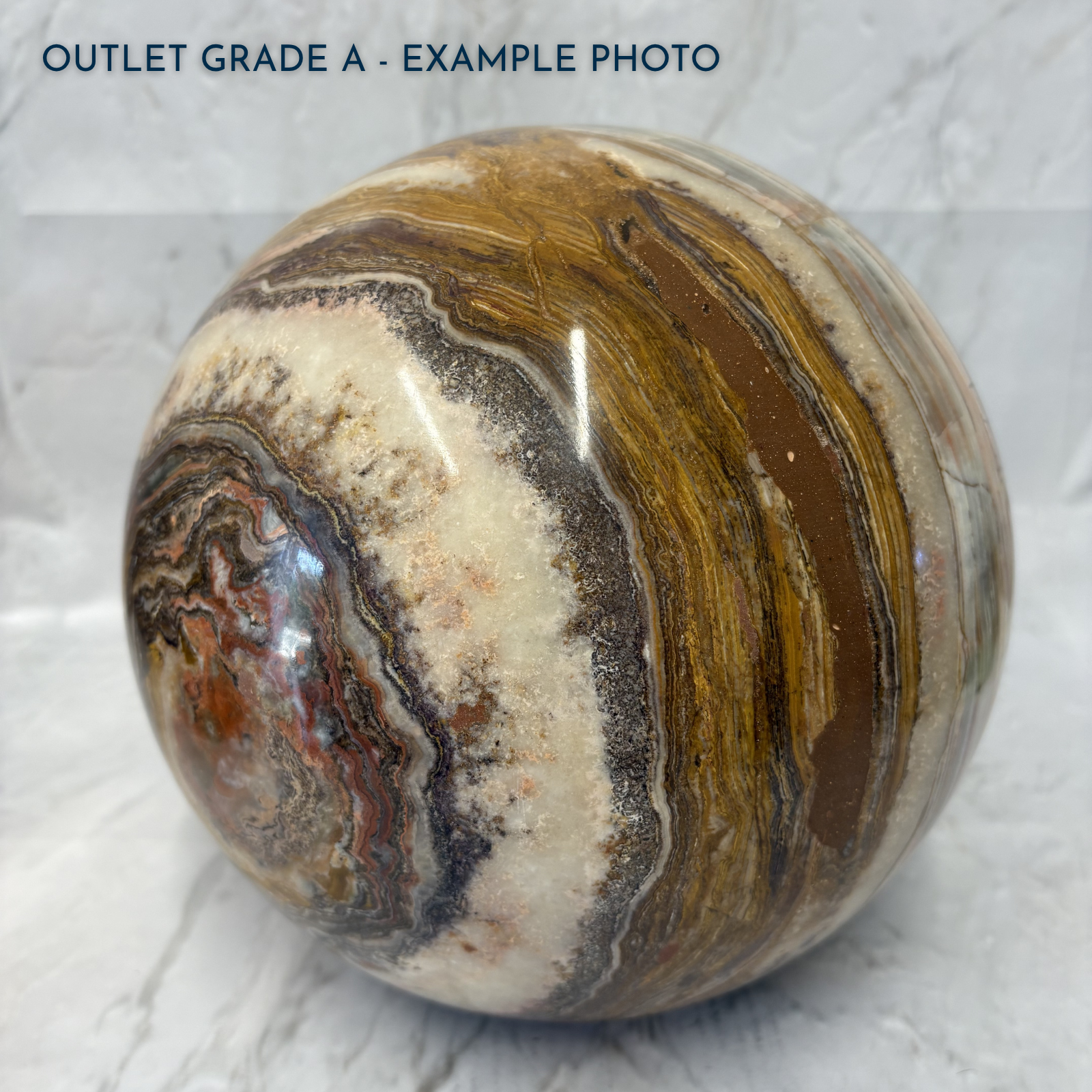 Earth - Green Onyx Sphere Urn | Outlet Grade A - Image 8