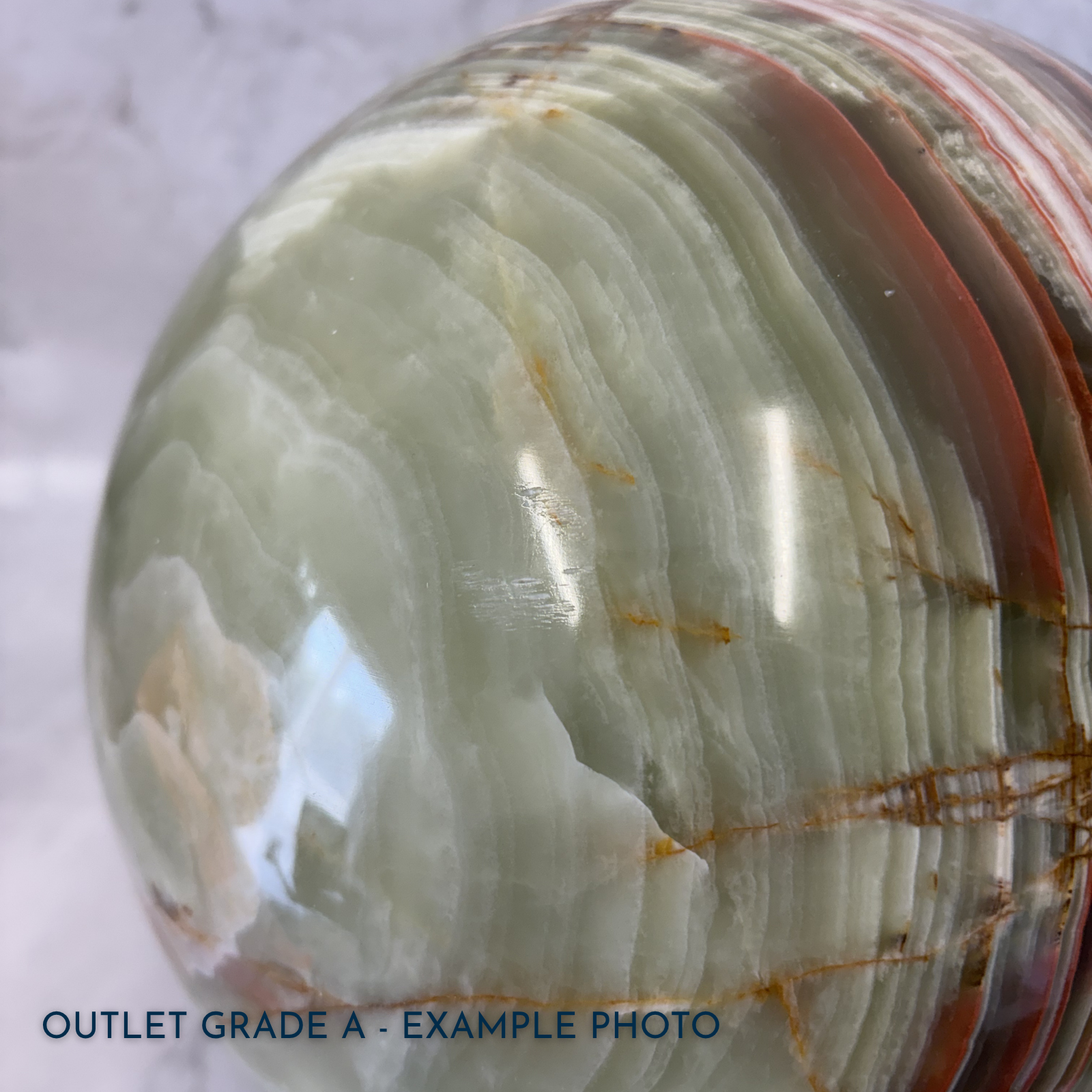 Earth - Green Onyx Sphere Urn | Outlet Grade A - Image 10