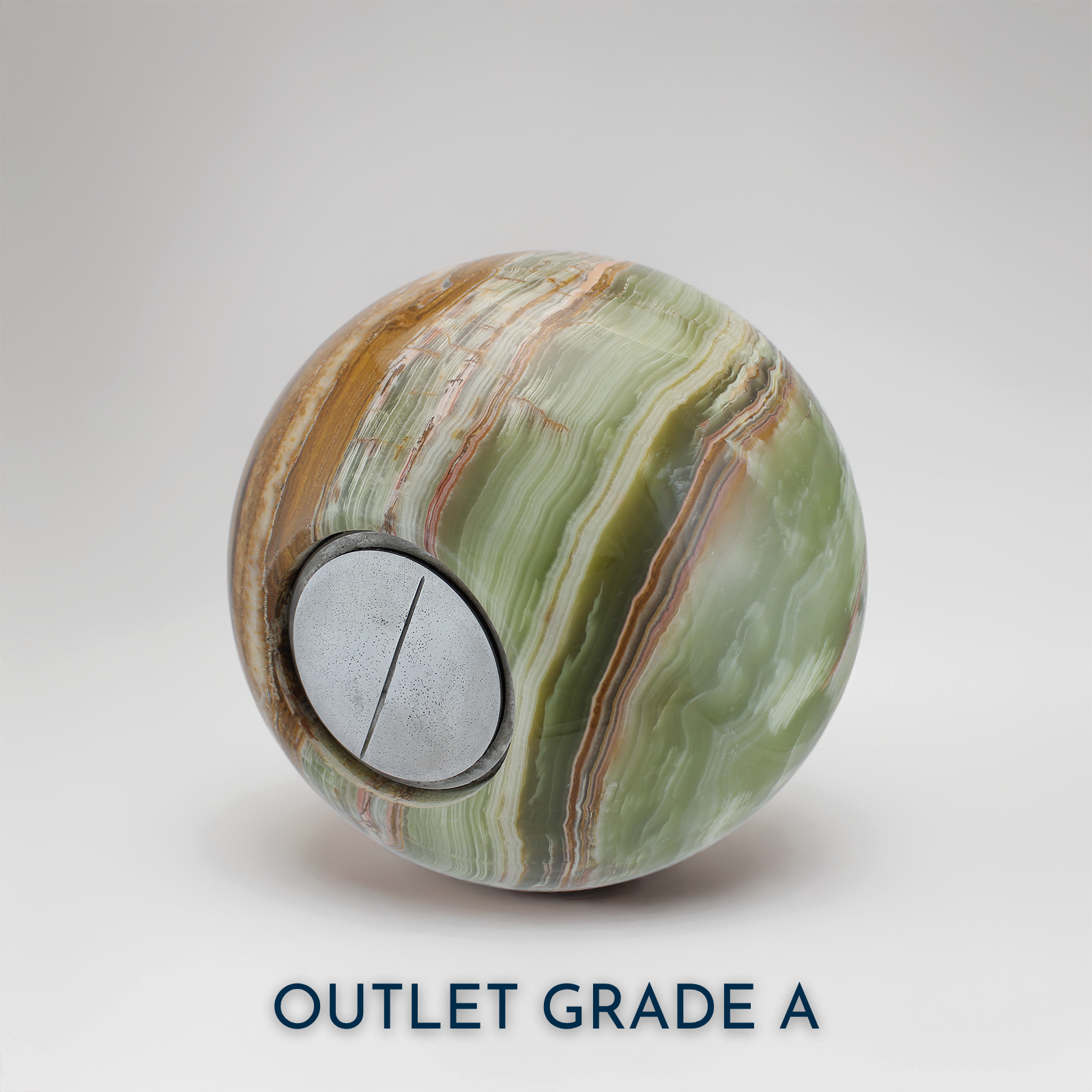 Earth - Green Onyx Sphere Urn | Outlet Grade A - Image 2