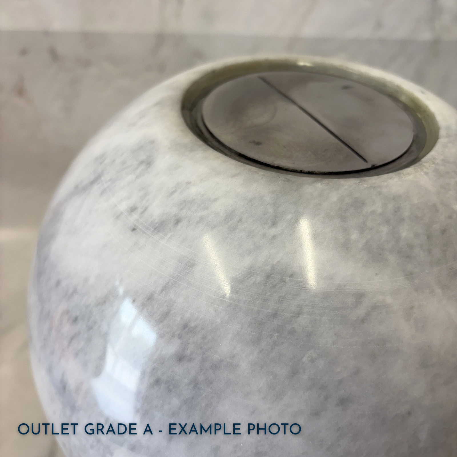 Lunar - Marble Sphere Urn | Outlet Grade A - Image 4