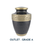 Graphite Grey Dignity Adult Brass Urn | Outlet Grade A