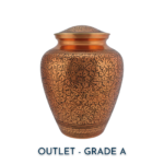 Copper Leaf Adult Brass Urn | Outlet Grade A