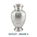 Double Silver Floral Brass Urn | Outlet Grade A