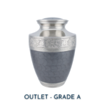 French Grey Tranquility Adult Brass Urn | Outlet Grade A