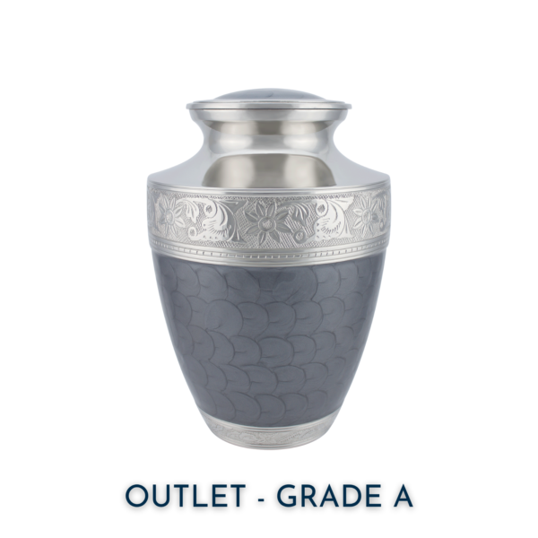 French Grey Tranquility Adult Brass Urn | Outlet Grade A