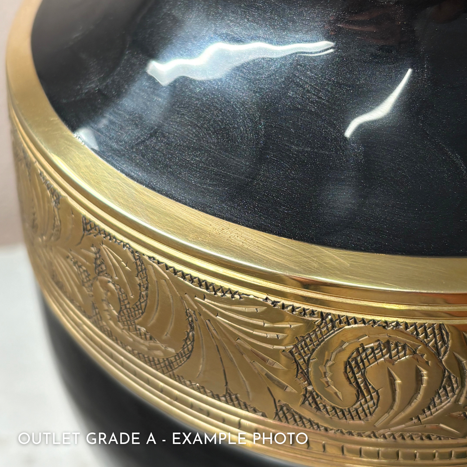 Double Graphite Grey Dignity Urn | Outlet Grade A - Image 3