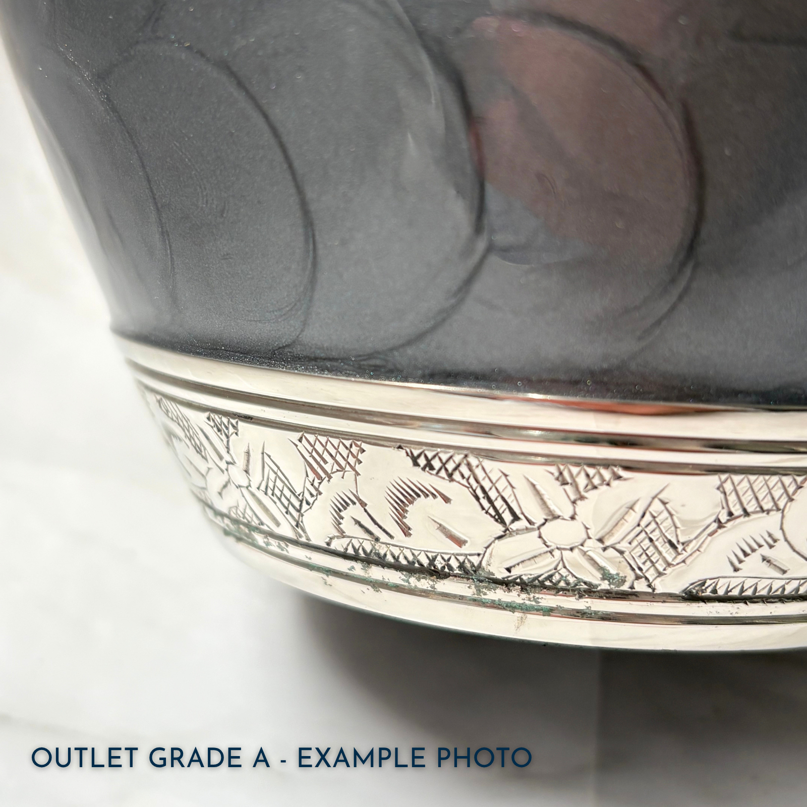Double French Grey Tranquility Urn | Outlet Grade A - Image 3