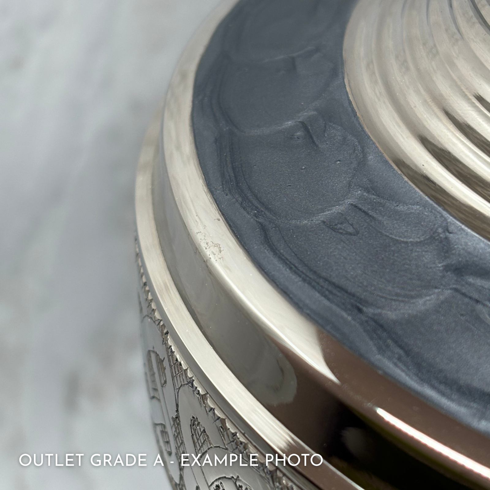 French Grey Serenity Adult Brass Urn | Outlet Grade A - Image 2