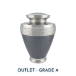 French Grey Serenity Adult Brass Urn | Outlet Grade A