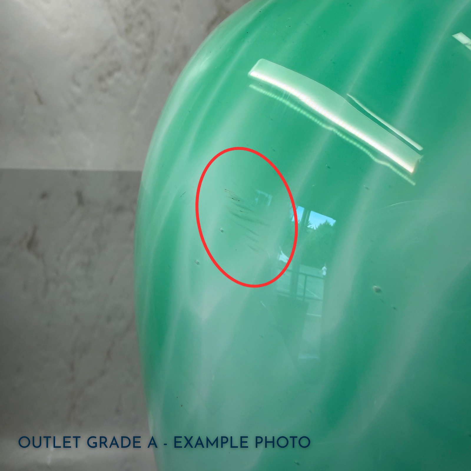 Luxury Glass Urn - Green Flecked | Outlet Grade A - Image 3