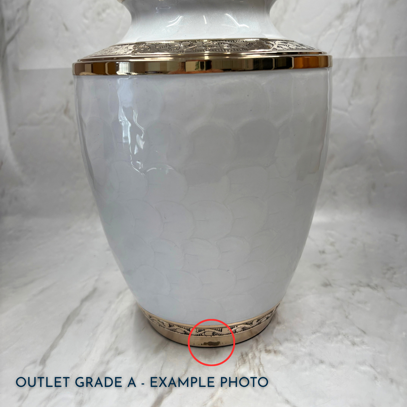 Gold Sympathy Adult Brass Urn | Outlet Grade A - Image 2