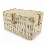Double Woven Ashes Casket – Light Willow