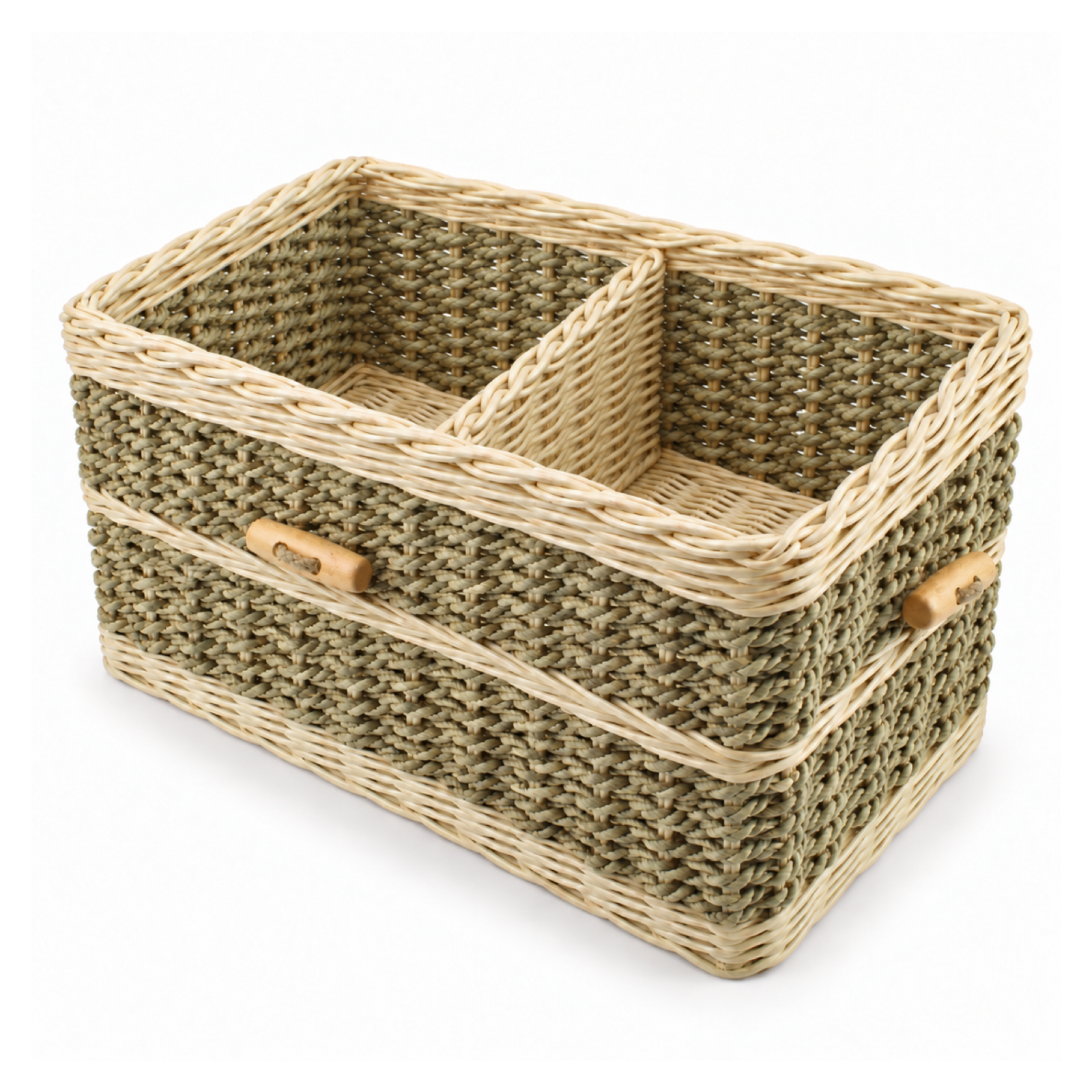 Double Woven Ashes Casket – Seagrass - Image 2